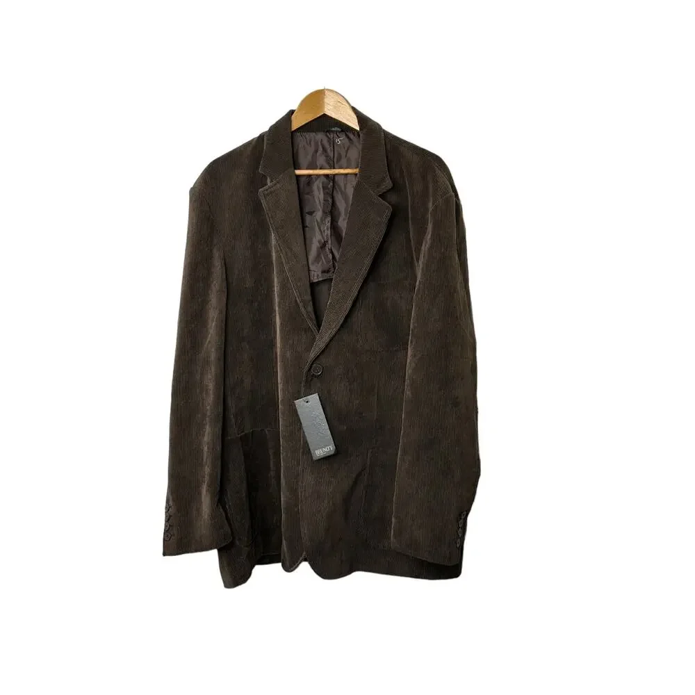 Bruno Men's Brown Corduroy Sports Coat Size XL New